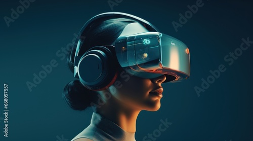 Woman wearing glasses visual vr vision, Cutting-Edge Tech Gadgets: A Visual Showcase