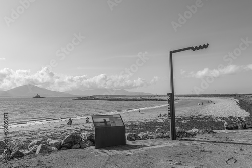 Fenit, Ireland - October 1 2023 "Wild Atlantic Way Scenic Road - Fenit Strand"