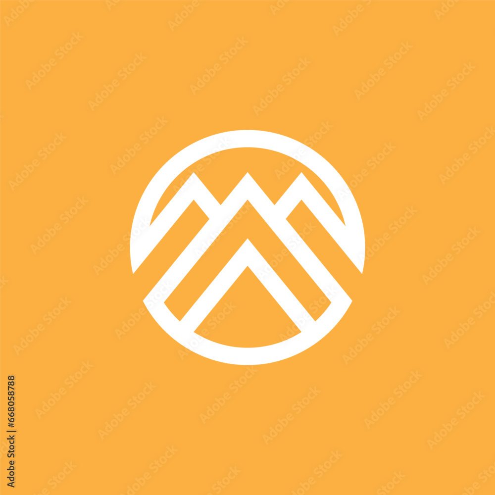 Mountain logo vector design template Mountain logo vector design template