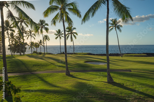 Geen no. 14 on Kona Country Club golf course, Hawaii Island, USA