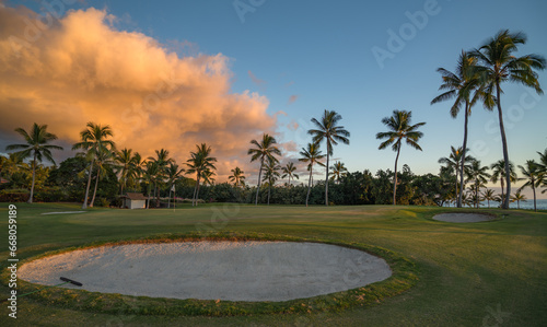 Geen no. 12 on Kona Country Club golf course, Hawaii Island, USA