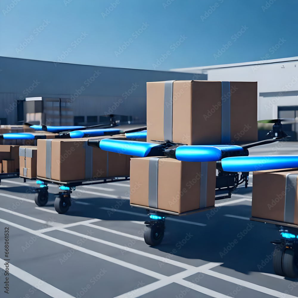 Φωτογραφία Autonomous vehicles redefine transportation and industry across land, sea, air, and space, offering efficiency, safety, and environmental benefits in AI-generated depictions