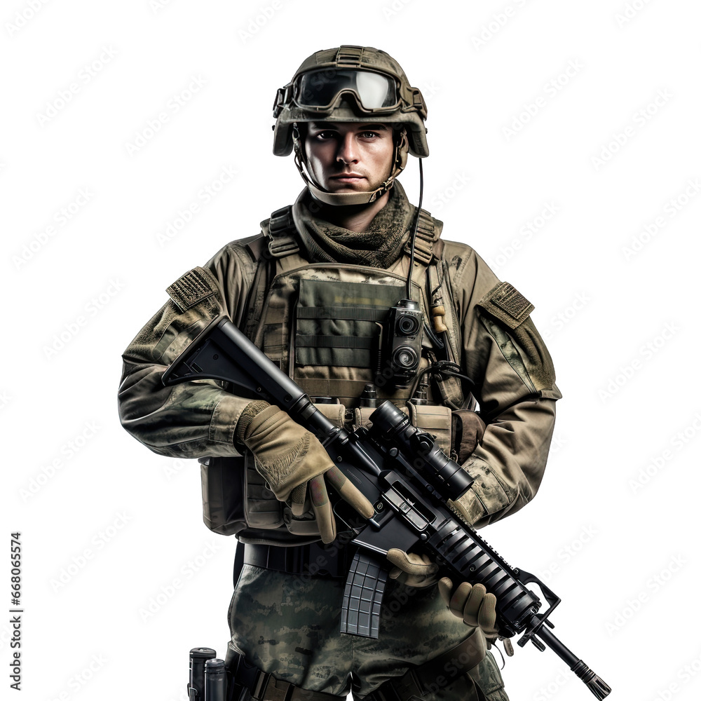 Soldier with Rifle