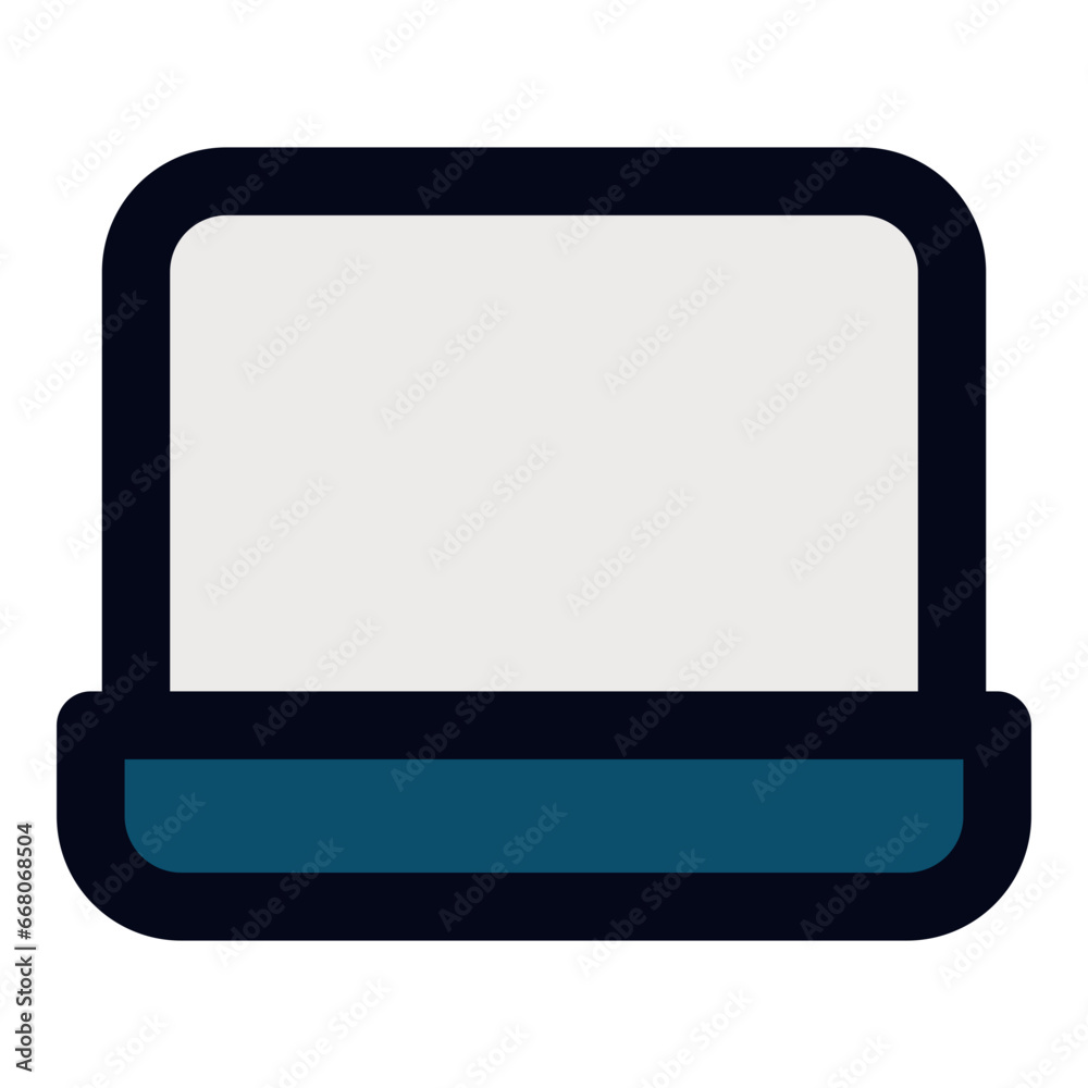 Laptop filled line icon