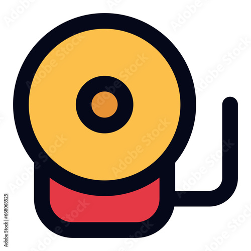 Bell school filled line icon