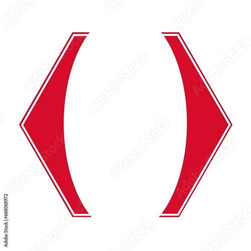 The right and left red arrows are not filled