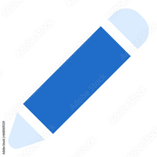 Pencil duo tone color icon