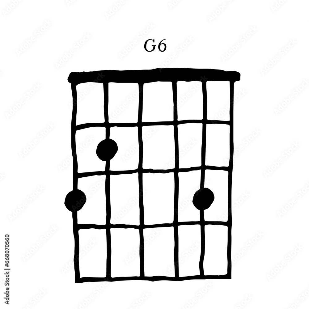 Guitar Chords doodle, note and melody hand drawn Guitar Chords doodle, note and melody hand drawn