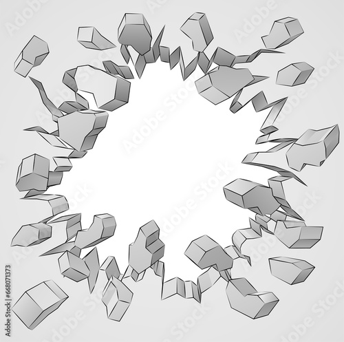 Wall Background Hole Breaki...