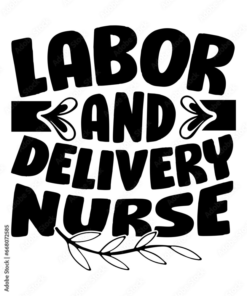 labor and delivery nurse svg