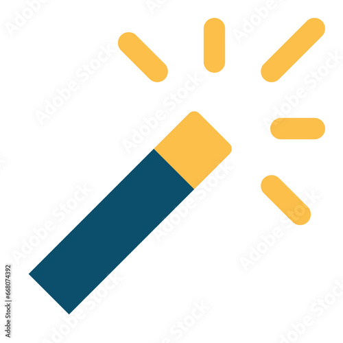 Magic wand flat icon