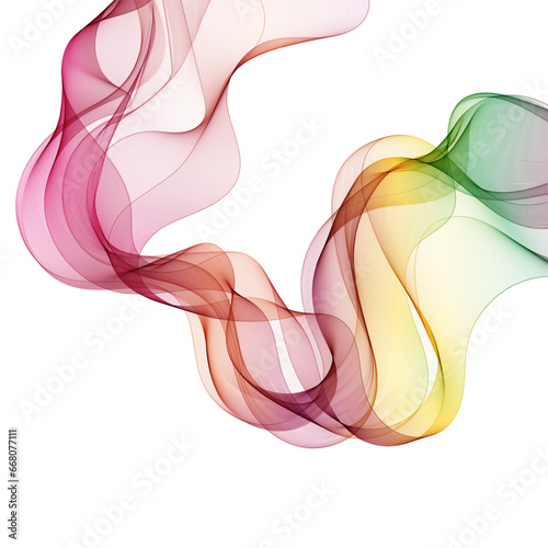 Colorful wave pattern. Vector design element. eps 10 © Maksym