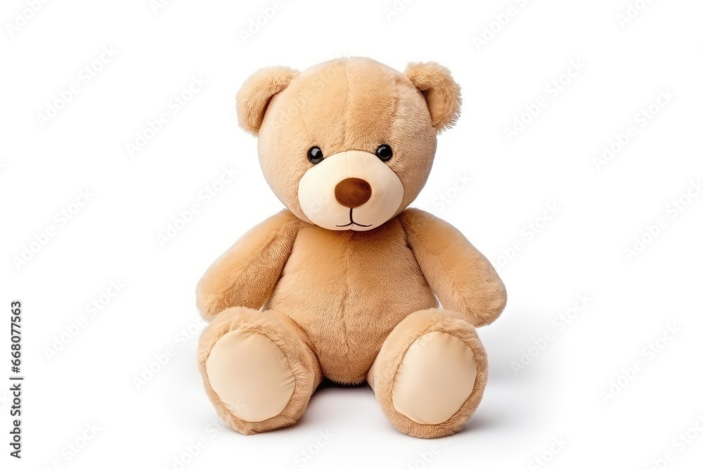 Toy Teddy For Kids, Isolated On White Background Toy Teddy For Kids, Isolated On White Background