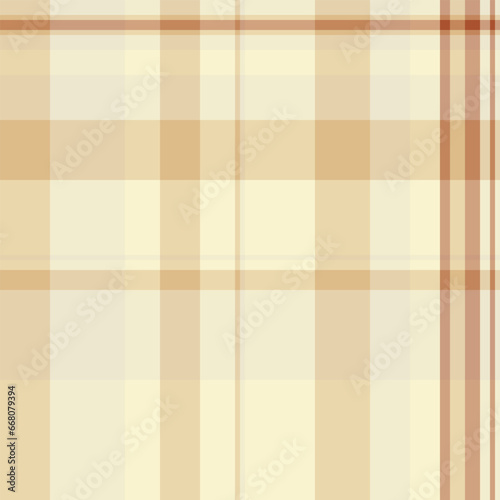 Textile pattern vector of fabric check tartan with a background seamless plaid texture.