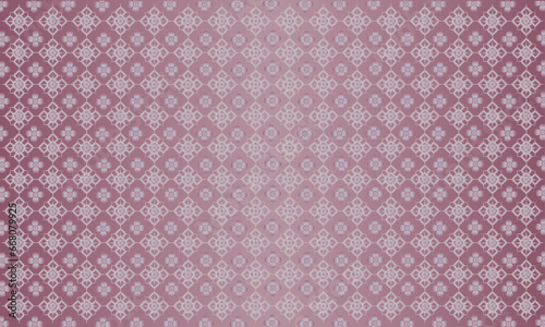 Abstract pink gradient background composed of Thai patterns For printing on fabric or paper