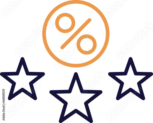 3 star loan icon