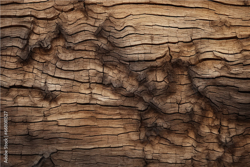 texture of old cracked wood with knots