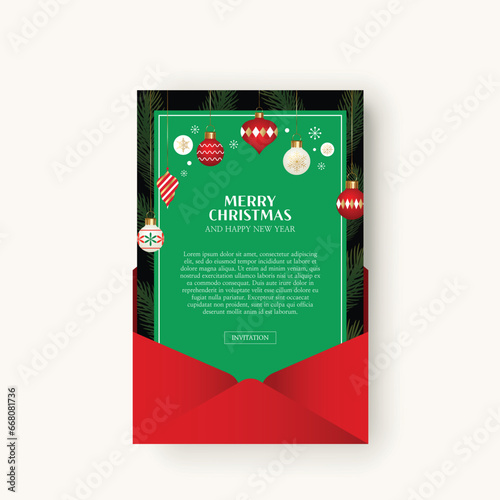 Christmas and New Year flyers, brochures, holiday cards templates