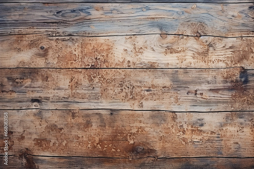 texture of old, damaged cracked wooden boards bleached with white paint with knots, generative AI