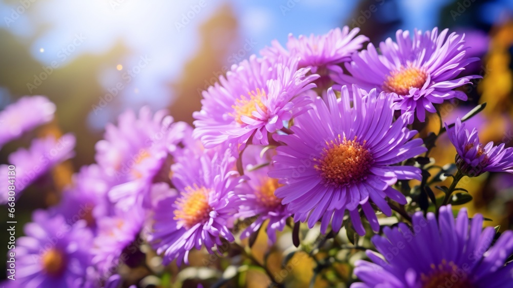 Beautiful aster flowers aster plant wallpaper image Ai generated art Beautiful aster flowers aster plant wallpaper image Ai generated art