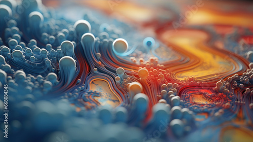 Microscopic Worlds Imaginary landscapes inspired by the microscopic world