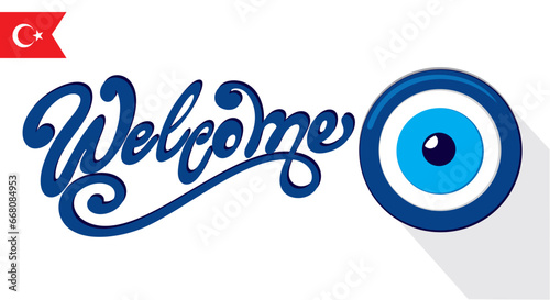 Turkey. Handwritten lettering. Hand drawn design elements for greeting card, flyer, banner, poster. Vector illus