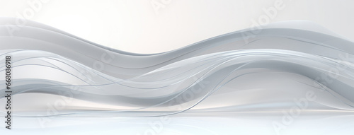 abstract white background with smooth and curved lines. 