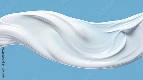 White cream texture on blue...