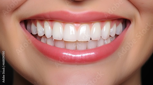 Smile transformation with veneers clean aligned perfect youthful white teeth