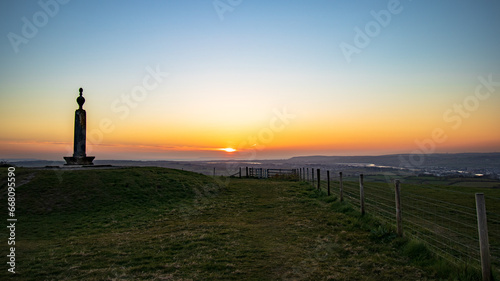 Sunset monument