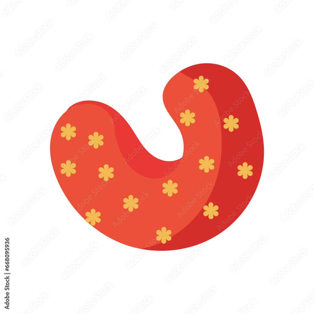 Fototapeta premium beach equipment in summer vector cartoon