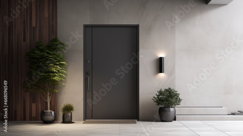 Interior door design in the apartment photo