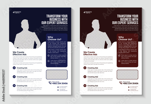 Corporate business multipurpose flyer design template