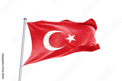 turk bayragi vector. turkish flag vector. photo