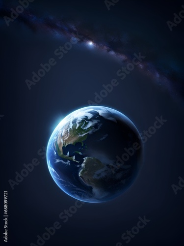 Planet earth in space.