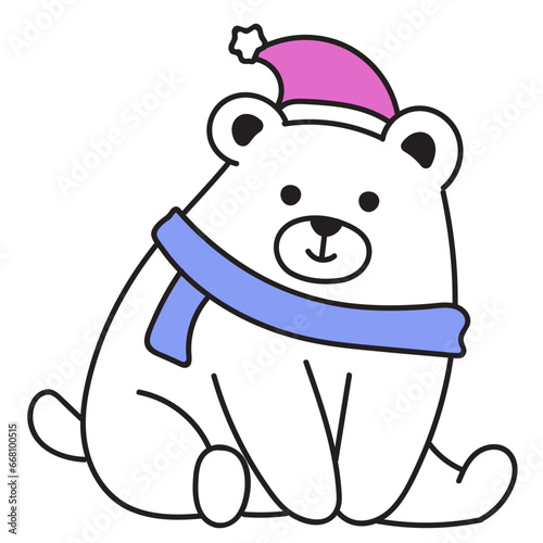 Cute Winter Bear Illustration Set
