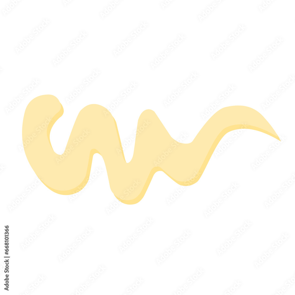 illustration of mayonnaise sauce illustration of mayonnaise sauce