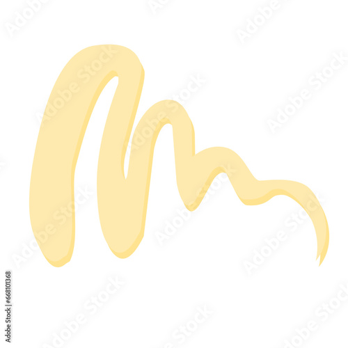 illustration of mayonnaise sauce