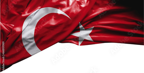 turk bayragi vector. turkish flag vector.