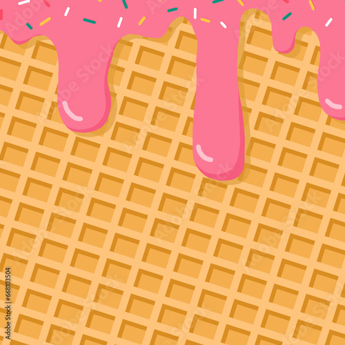 cookies on a pink background