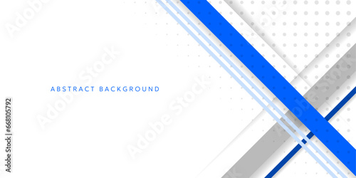 Modern abstract design with blue and gray lines on white