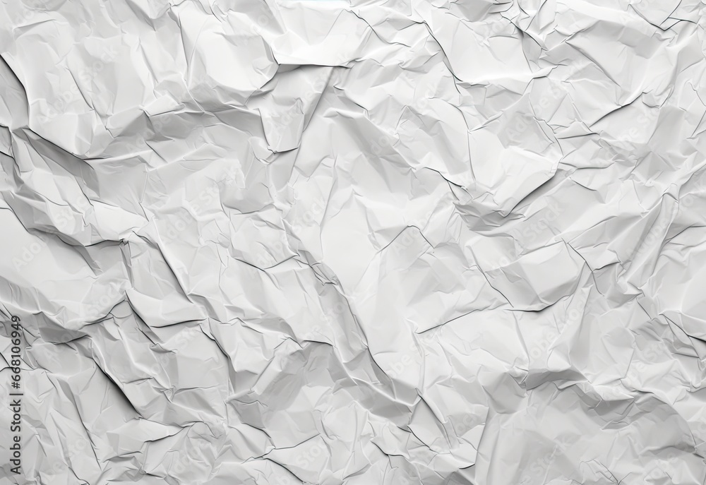 Crumpled white paper, paper texture, created with AI Crumpled white paper, paper texture, created with AI