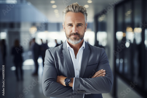 Portrait of a successfuf businessman in the office. CEO Portrait. © Noize