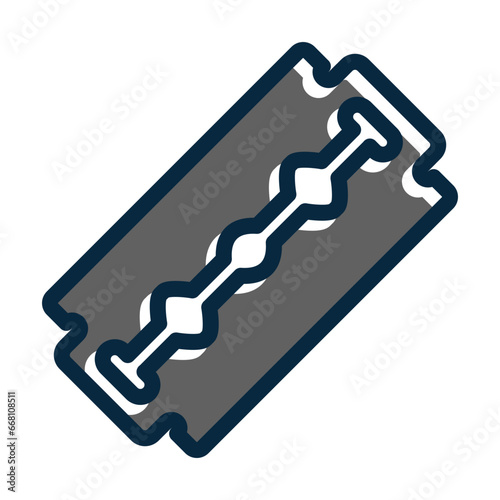 Razor Blade Vector Thick Line Filled Colors Icon Design Vector Thick Line Filled Colors Vector Thick Line Filled Colors Icon Design
