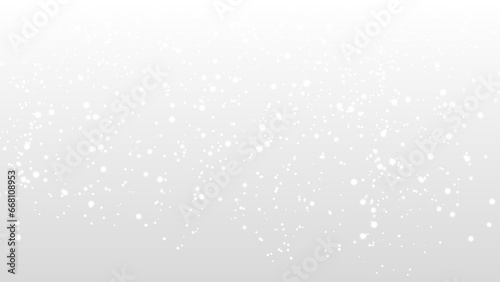 Quadro su tela Falling snow flake template transparent background