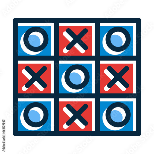 Gameplay Vector Thick Line Filled Colors Icon Design Vector Thick Line Filled Colors Icon Design