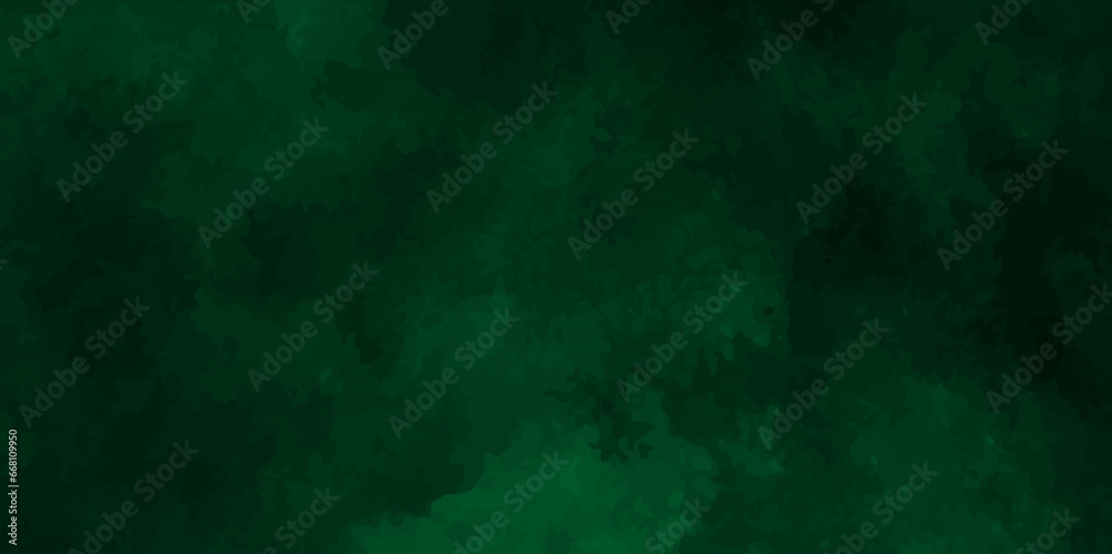 Irregular watercolor background. Abstract stain, multicolor watercolor on black background,White cloudiness, mist or smog background.Green steam on a black background. Copy space,