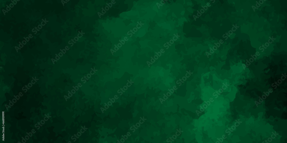 Obraz premium Irregular watercolor background. Abstract stain, multicolor watercolor on black background,White cloudiness, mist or smog background.Green steam on a black background. Copy space,