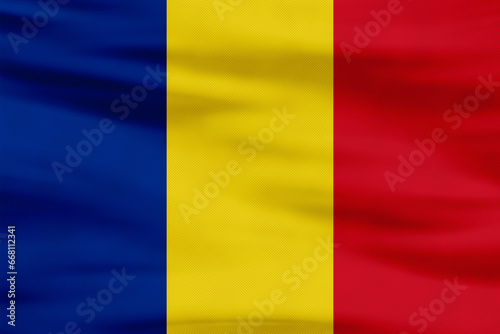romanian flag romania country blue yellow red stripes