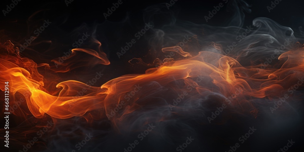 Abstract smoke on background. Generative AI Abstract smoke on background. Generative AI